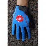 2020 Castelli Gants Doigts Longs Cyclisme Bleu Noir (1)